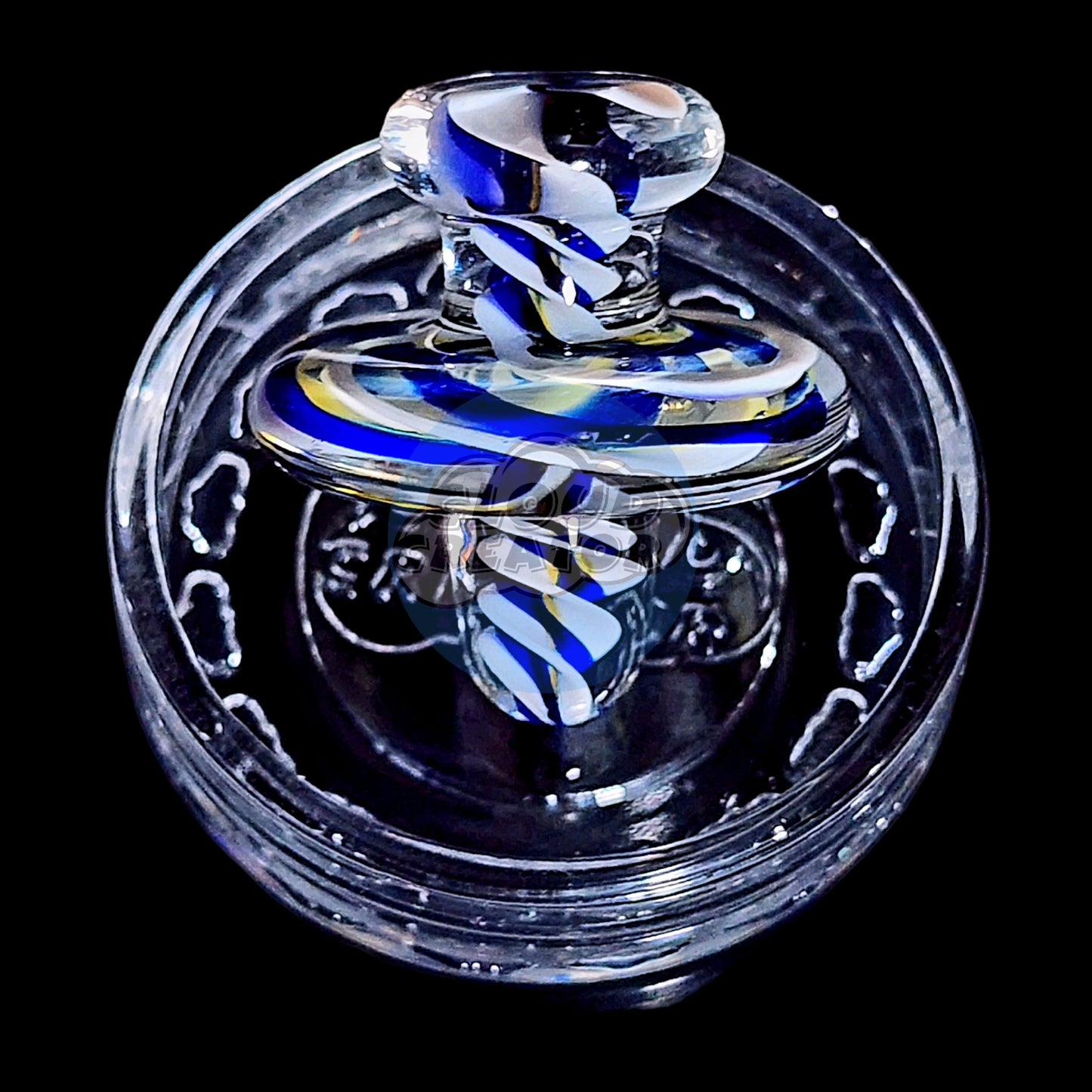 Cloud Creator Themed Glass Top Cap