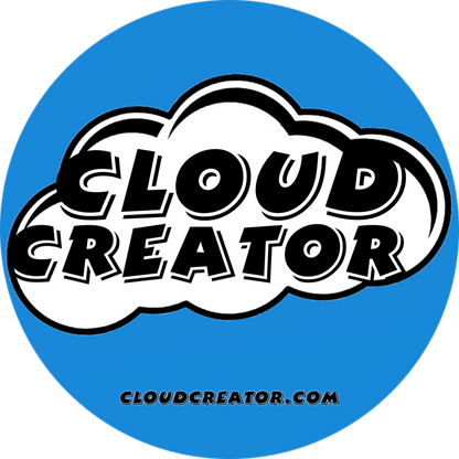 Logotipo del creador de la nube Pegatina