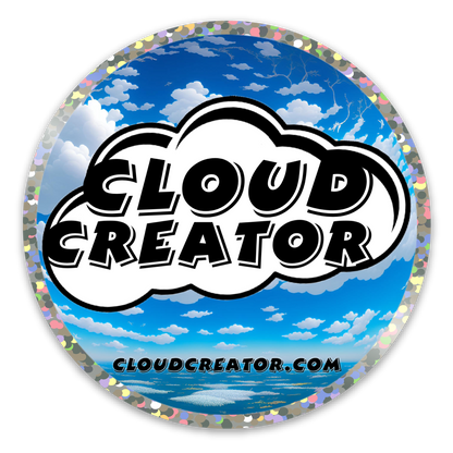 Logotipo del creador de la nube Pegatina